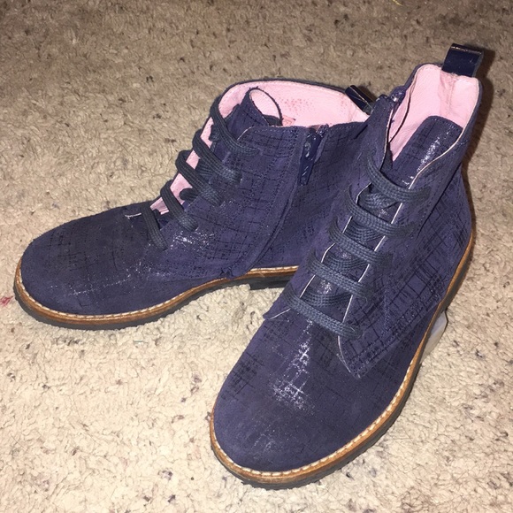Jacadi Paris Blue Suede Boots sz 11 Toddler - Picture 3 of 4